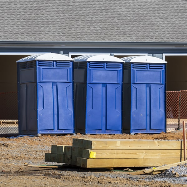 what is the expected delivery and pickup timeframe for the porta potties in Defiance PA